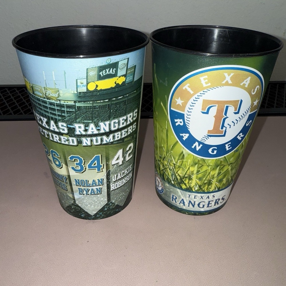 Texas Rangers‎ Souvenir Stadium Cup World Series Champions 32 Oz Lot Of 2